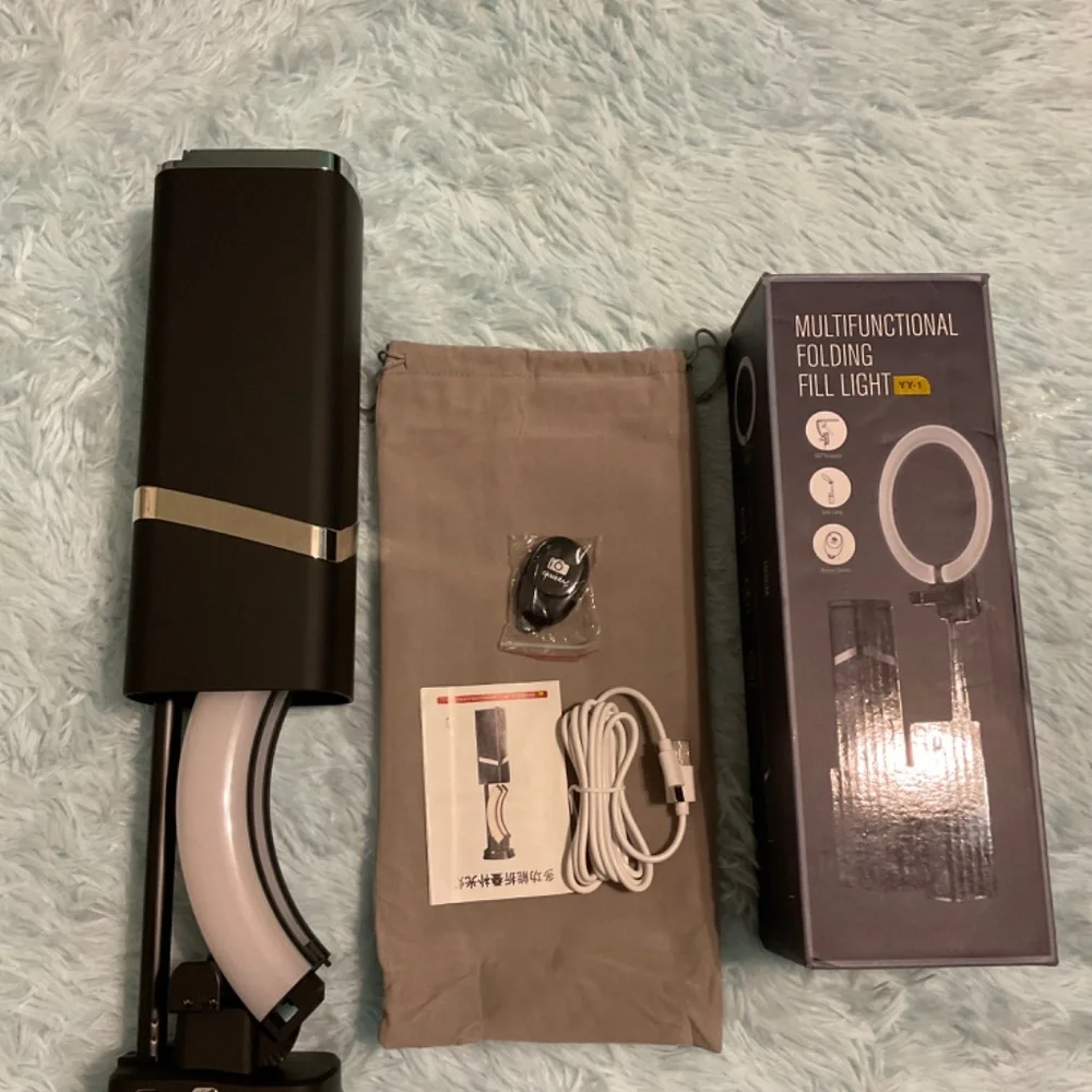 Tycom Ring Light with Tripod Stand and Phone Clip 10.2in/26cm, Selfie Li…